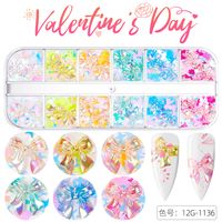 Fashion Heart Shape Sequin Soft Clay Nail Decoration Accessories sku image 48