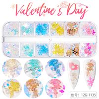 Fashion Heart Shape Sequin Soft Clay Nail Decoration Accessories sku image 47
