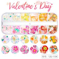 Fashion Heart Shape Sequin Soft Clay Nail Decoration Accessories sku image 18