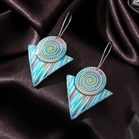 1 Pair Ethnic Style Flower Arylic Alloy Women's Drop Earrings sku image 3