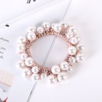 Elegant Geometric Imitation Pearl Rhinestone Hair Tie sku image 12