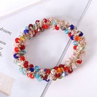 Elegant Geometric Imitation Pearl Rhinestone Hair Tie sku image 1