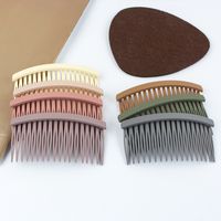 Fashion Solid Color Arylic Insert Comb 1 Piece main image 2