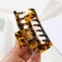 Fashion Leopard Arylic Stoving Varnish Hair Claws 1 Piece main image 4