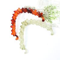 Fashion Solid Color Plastic Resin Flowers Hair Clip 1 Piece main image 4