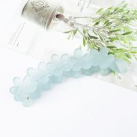 Fashion Solid Color Plastic Resin Flowers Hair Clip 1 Piece sku image 2