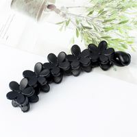 Fashion Solid Color Plastic Resin Flowers Hair Clip 1 Piece sku image 7