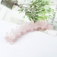 Fashion Solid Color Plastic Resin Flowers Hair Clip 1 Piece sku image 4
