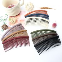 Simple Style Geometric Solid Color Arylic Stoving Varnish Insert Comb 1 Piece main image 1