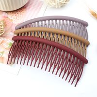 Simple Style Geometric Solid Color Arylic Stoving Varnish Insert Comb 1 Piece main image 3