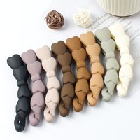 Elegant Solid Color Bow Knot Arylic Stoving Varnish Hair Clip 1 Piece main image 1
