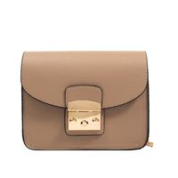 Women's Small Pu Leather Solid Color Fashion Square Lock Clasp Crossbody Bag sku image 6