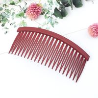 Simple Style Solid Color Plastic Resin Hollow Out Hair Combs 1 Piece sku image 4