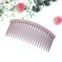 Simple Style Solid Color Plastic Resin Hollow Out Hair Combs 1 Piece sku image 9