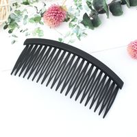 Simple Style Solid Color Plastic Resin Hollow Out Hair Combs 1 Piece sku image 3