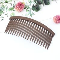 Simple Style Solid Color Plastic Resin Hollow Out Hair Combs 1 Piece sku image 6
