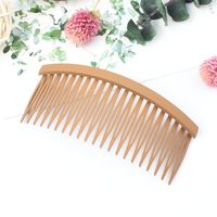 Simple Style Solid Color Plastic Resin Hollow Out Hair Combs 1 Piece sku image 7