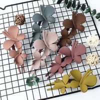 Butterfly Plastic Resin Hollow Out Hair Clip 1 Piece main image 1