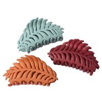 Fashion Leaves Plastic Resin Stoving Varnish Hair Claws 1 Piece main image 5