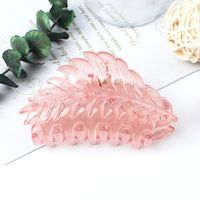 Fashion Leaves Plastic Resin Stoving Varnish Hair Claws 1 Piece sku image 9