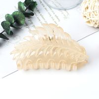 Fashion Leaves Plastic Resin Stoving Varnish Hair Claws 1 Piece sku image 8