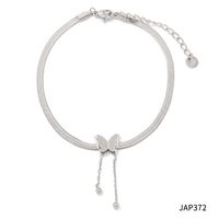 Sweet Butterfly Stainless Steel Plating Women's Anklet sku image 2