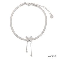 Sweet Butterfly Stainless Steel Plating Women's Anklet sku image 3