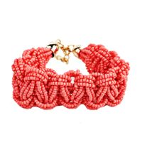 Bohemian Solid Color Alloy Resin Beaded Women's Bracelets sku image 6