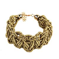 Bohemian Solid Color Alloy Resin Beaded Women's Bracelets sku image 5