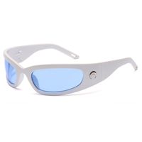 Sports Solid Color Pc Polygon Full Frame Sports Sunglasses sku image 3