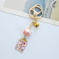 Cute Cat Alloy Plating Unisex Bag Pendant Keychain sku image 2