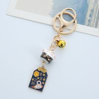 Cute Cat Alloy Plating Unisex Bag Pendant Keychain sku image 4