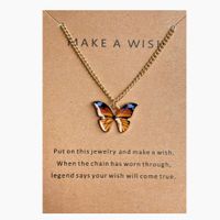 Casual Butterfly Alloy Plating Women's Pendant Necklace 1 Piece sku image 4