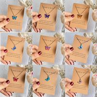 Casual Butterfly Alloy Plating Women's Pendant Necklace 1 Piece main image 6