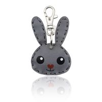 Cute Rabbit Animal Cat Pu Leather Bag Pendant Keychain 1 Piece sku image 7