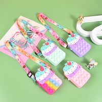 Unisex Color Block Silica Gel Zipper Kids Wallets main image 2