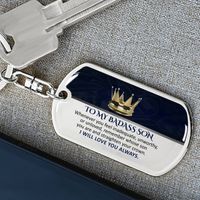 Simple Style Letter Crown Stainless Steel Epoxy Plating Keychain 1 Piece main image 3