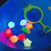 Cross-border Children's Baby Bath Induction Luminous Floating Animal Toys main image 1
