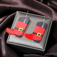 1 Pair Fashion Christmas Tree Santa Claus Snowman Arylic Christmas Women's Drop Earrings sku image 8