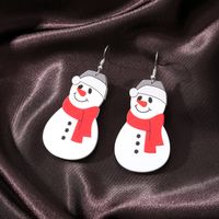 1 Pair Fashion Christmas Tree Santa Claus Snowman Arylic Christmas Women's Drop Earrings sku image 9