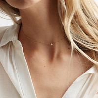 Simple Style Geometric Stainless Steel Plating Artificial Pearls Necklace main image 6