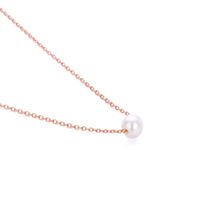 Simple Style Geometric Stainless Steel Plating Artificial Pearls Necklace main image 2