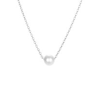 Simple Style Geometric Stainless Steel Plating Artificial Pearls Necklace sku image 1