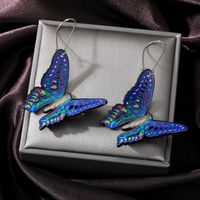 1 Pair Sweet Butterfly Arylic Women's Drop Earrings sku image 4
