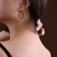 Titanium&stainless Steel Fashion Geometric Earring  (rose Alloy) Nhok0364-rose-alloy sku image 9