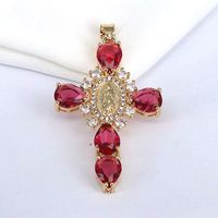 1 Piece Copper Zircon Plating Inlay Polished Pendant main image 5