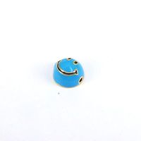 1 Piece Copper Gold Plated Round Smiley Face Cute sku image 5