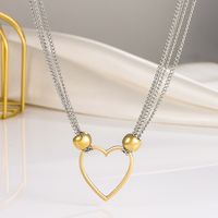Simple Style Heart Shape Alloy Hollow Out Women's Choker 1 Piece main image 5