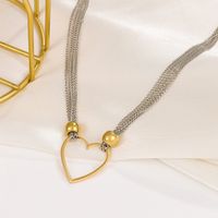 Simple Style Heart Shape Alloy Hollow Out Women's Choker 1 Piece main image 4