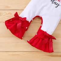 Fashion Letter Heart Shape Cotton Baby Rompers main image 3